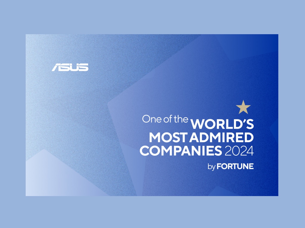ASUS named one of Fortune’s 2024 Most Admired Companies Appliance